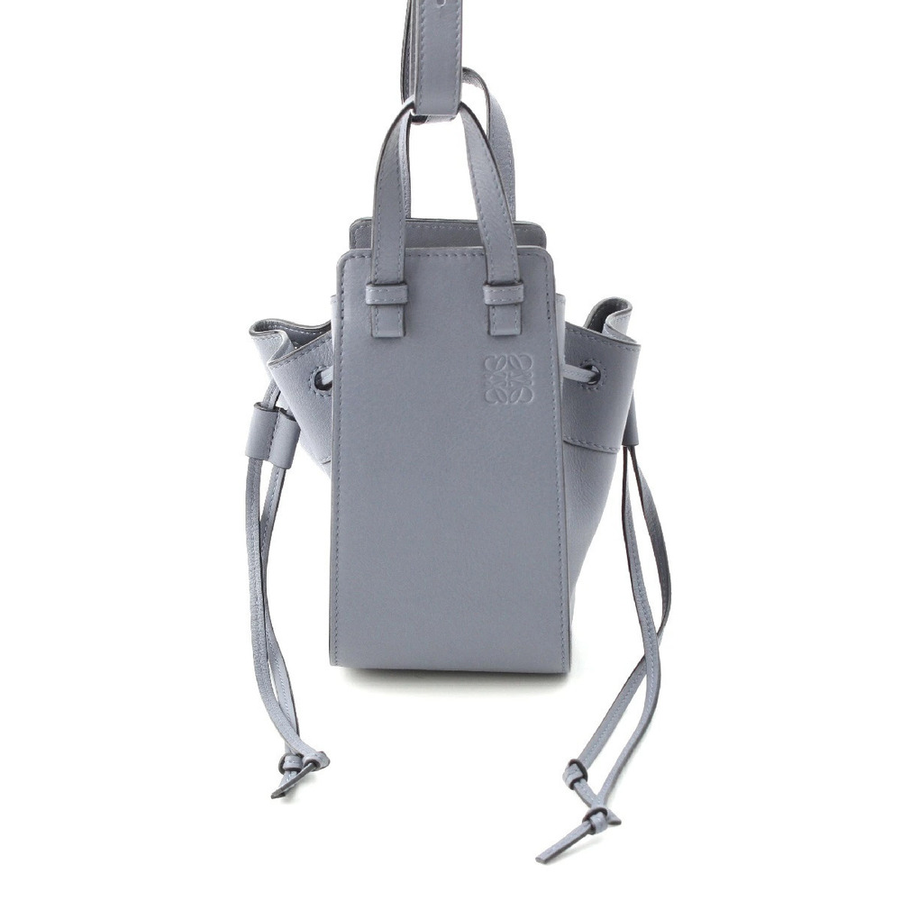Loewe Hammock Drawstring Shoulder Bag Gray